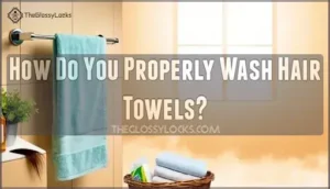 how do you properly wash hair towels