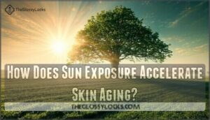 how does sun exposure accelerate skin aging