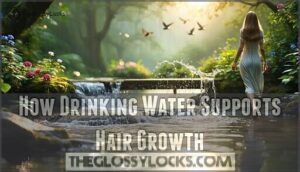 how drinking water supports hair growth