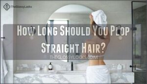 how long should you plop straight hair