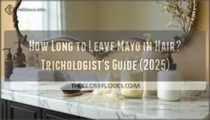 how long to leave mayo in hair for hair