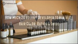 how much 20 volume developer to mix with hair color