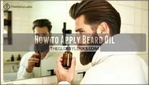 how to apply beard oil