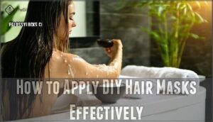 how to apply diy hair masks effectively