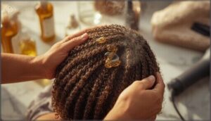 how to apply oils to low porosity hair