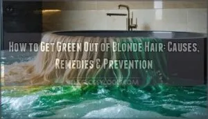 how to get green out of blonde hair