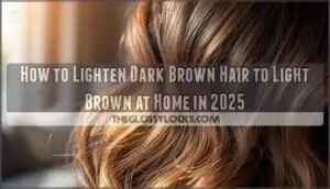 how to lighten dark brown hair to light brown