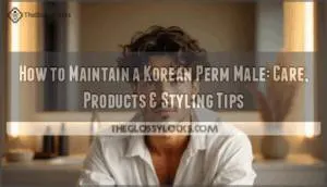 how to maintain a korean perm male