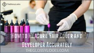 how to measure hair color and developer accurately