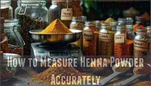 how to measure henna powder accurately