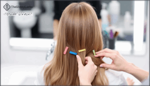 how to properly section hair