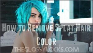 how to remove splat hair color
