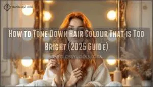 how to tone down hair colour that is too bright