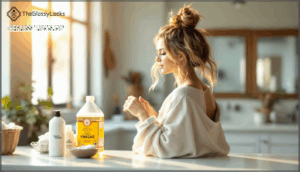 how to use vinegar to get rid of brassy hair