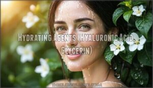 hydrating agents (hyaluronic acid, glycerin)