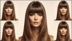 incorporating bangs and face-framing elements