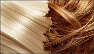 increased tangling and rough texture