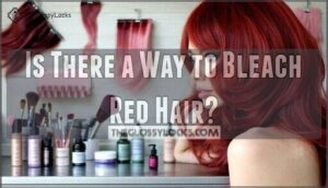 is there a way to bleach red hair