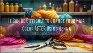 it can be difficult to change your hair color after using henna