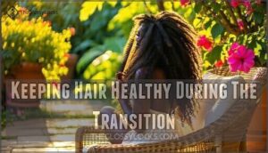 keeping hair healthy during the transition