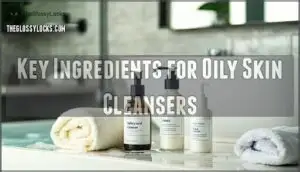 key ingredients for oily skin cleansers