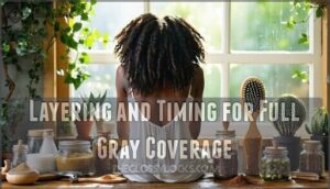 layering and timing for full gray coverage