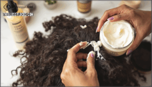 layering with curl cream or leave-in