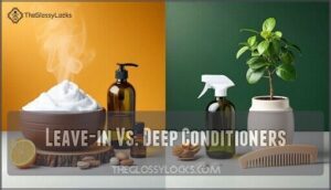 leave-in vs. deep conditioners