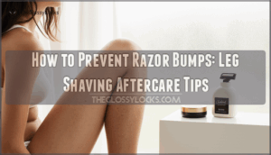 leg shaving aftercare to prevent bumps