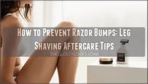 leg shaving aftercare to prevent bumps
