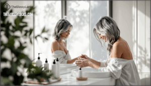 maintaining healthy grey hair