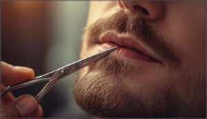 maintaining mustache and underlip areas maintaining mustache and underlip areas