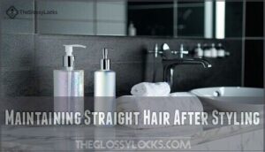 maintaining straight hair after styling