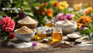 making exfoliating scrubs and masks