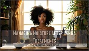 managing moisture after henna treatments