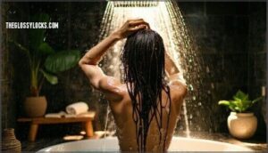 massage while washing hair