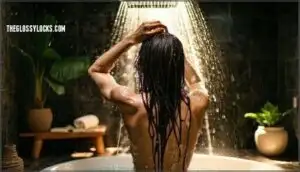 massage while washing hair massage while washing hair