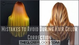 mistakes to avoid during hair color correction