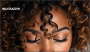 mixed hair textures on one head