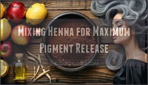 mixing henna for maximum pigment release