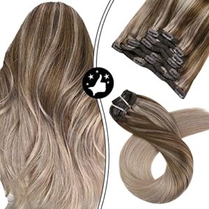 Moresoo Remy Hair Extensions Clip B074299TT6