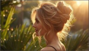 natural and messy buns