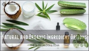 natural and organic ingredient options