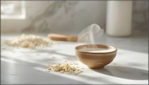 oatmeal and milk exfoliating treatment