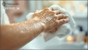 pat skin dry, don’t rub pat skin dry, don’t rub