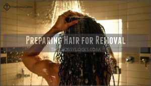 preparing hair for removal