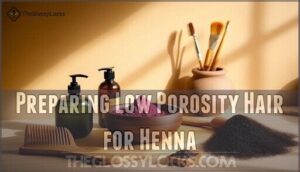 preparing low porosity hair for henna