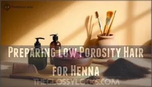 preparing low porosity hair for henna