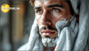 preparing your face for a straight razor shave