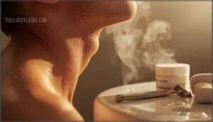 preparing your neck for a close shave